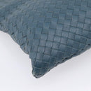 BOTTEGA VENETA INTRECCIATO Shoulder Bag Leather Blue Auth ep16114V-17