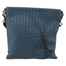 BOTTEGA VENETA INTRECCIATO Shoulder Bag Leather Blue Auth ep16114V-13