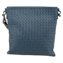 BOTTEGA VENETA INTRECCIATO Shoulder Bag Leather Blue Auth ep16114V-2