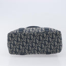Christian Dior Trotter Canvas Hand Bag Navy Gold Auth ep16121-10