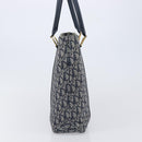Christian Dior Trotter Canvas Hand Bag Navy Gold Auth ep16121-5