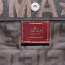 FENDI Zucca Canvas Hand Bag Black Brown Auth ep16123-17