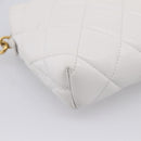 BALENCIAGA Camera Bag Shoulder Bag Leather White Gold 600325 Auth ep16124A-12