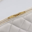 BALENCIAGA Camera Bag Shoulder Bag Leather White Gold 600325 Auth ep16124A-15