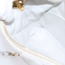BALENCIAGA Camera Bag Shoulder Bag Leather White Gold 600325 Auth ep16124A-20