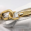 BALENCIAGA Camera Bag Shoulder Bag Leather White Gold 600325 Auth ep16124A-23
