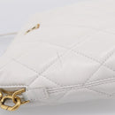 BALENCIAGA Camera Bag Shoulder Bag Leather White Gold 600325 Auth ep16124A-5