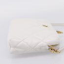 BALENCIAGA Camera Bag Shoulder Bag Leather White Gold 600325 Auth ep16124A-6