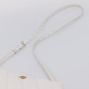 BALENCIAGA Camera Bag Shoulder Bag Leather White Gold 600325 Auth ep16124A-9
