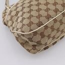 GUCCI GG Canvas Tote Bag Beige Gold 121023 Auth ep16127-15