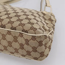 GUCCI GG Canvas Tote Bag Beige Gold 121023 Auth ep16127-16