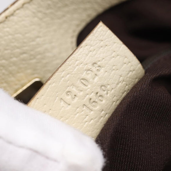 GUCCI GG Canvas Tote Bag Beige Gold 121023 Auth ep16127