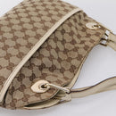 GUCCI GG Canvas Tote Bag Beige Gold 121023 Auth ep16127-6