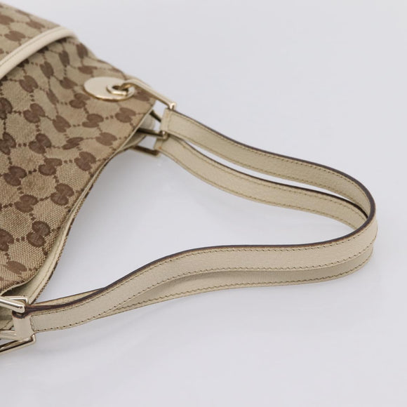 GUCCI GG Canvas Tote Bag Beige Gold 121023 Auth ep16127