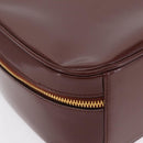 GUCCI Vanity Hand Bag Patent leather 2way Brown Gold 000 270 0323 Auth ep16129-17