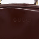 GUCCI Vanity Hand Bag Patent leather 2way Brown Gold 000 270 0323 Auth ep16129-22