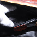 GUCCI Vanity Hand Bag Patent leather 2way Brown Gold 000 270 0323 Auth ep16129-29