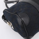 GUCCI GG Canvas Hand Bag Black Silver 000 0851 3754 Auth ep16134-14