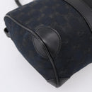 GUCCI GG Canvas Hand Bag Black Silver 000 0851 3754 Auth ep16134-16