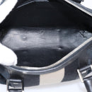 GUCCI GG Canvas Hand Bag Black Silver 000 0851 3754 Auth ep16134-11