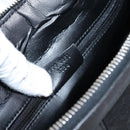 GUCCI GG Canvas Hand Bag Black Silver 000 0851 3754 Auth ep16134-12