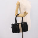 GUCCI GG Canvas Hand Bag Black Silver 000 0851 3754 Auth ep16134-23