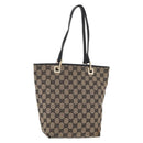 GUCCI GG Canvas Tote Bag Beige Gold 002 1099 Auth ep16137-1