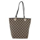 GUCCI GG Canvas Tote Bag Beige Gold 002 1099 Auth ep16137-2