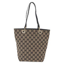 GUCCI GG Canvas Tote Bag Beige Gold 002 1099 Auth ep16137-4