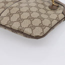 GUCCI GG Supreme Web Sherry Line Bag PVC Beige Gold 904 02 047 Auth ep16142-12