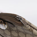 GUCCI GG Supreme Web Sherry Line Bag PVC Beige Gold 904 02 047 Auth ep16142-14