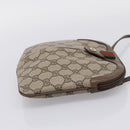 GUCCI GG Supreme Web Sherry Line Bag PVC Beige Gold 904 02 047 Auth ep16142-4