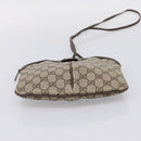 GUCCI GG Supreme Web Sherry Line Bag PVC Beige Gold 904 02 047 Auth ep16142-9