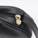 FENDI Pecan Canvas Shoulder Bag PVC Black Gold Auth ep16143-10