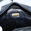 FENDI Pecan Canvas Shoulder Bag PVC Black Gold Auth ep16143-19