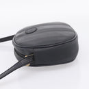 FENDI Pecan Canvas Shoulder Bag PVC Black Gold Auth ep16143-3
