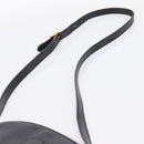 FENDI Pecan Canvas Shoulder Bag PVC Black Gold Auth ep16143-8