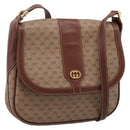 GUCCI Micro GG Supreme Shoulder Bag PVC Beige Gold 001 116 4425 Auth ep16145-1