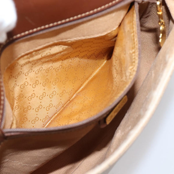 GUCCI Micro GG Supreme Shoulder Bag PVC Beige Gold 001 116 4425 Auth ep16145