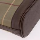 Burberrys Nova Check Shoulder Bag Canvas Beige Gold Auth ep16148-13