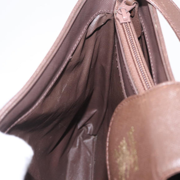 Burberrys Nova Check Shoulder Bag Canvas Beige Gold Auth ep16148