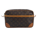 LOUIS VUITTON Monogram Compiegne 28 Clutch Bag M51845 LV Auth ep16150-13