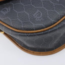 Christian Dior Honeycomb Canvas Shoulder Bag PVC Gold Blue Auth ep16154-16