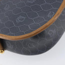 Christian Dior Honeycomb Canvas Shoulder Bag PVC Gold Blue Auth ep16154-18