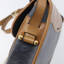 Christian Dior Honeycomb Canvas Shoulder Bag PVC Gold Blue Auth ep16154-10