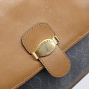 Christian Dior Honeycomb Canvas Shoulder Bag PVC Gold Blue Auth ep16154-20