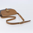 Christian Dior Honeycomb Canvas Shoulder Bag PVC Gold Blue Auth ep16154-7