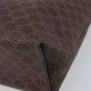 CELINE Macadam Canvas Hand Bag PVC Leather Brown Gold Auth ep16155-17