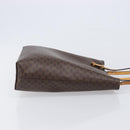 CELINE Macadam Canvas Hand Bag PVC Leather Brown Gold Auth ep16155-3