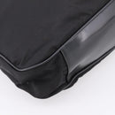 GUCCI Bamboo Hand Bag Nylon 2way Black Silver 001 1577 2615 Auth ep16156-20